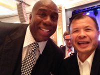 Arnold Ng of Apex Commercial Real Estate with Magic Johnson
