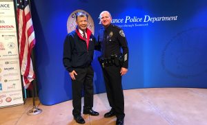 Arnold Ng of Apex Commercial Real Estate helped plan the Torrance Area Chamber of Commerce celebration of Torrance Police Department's service